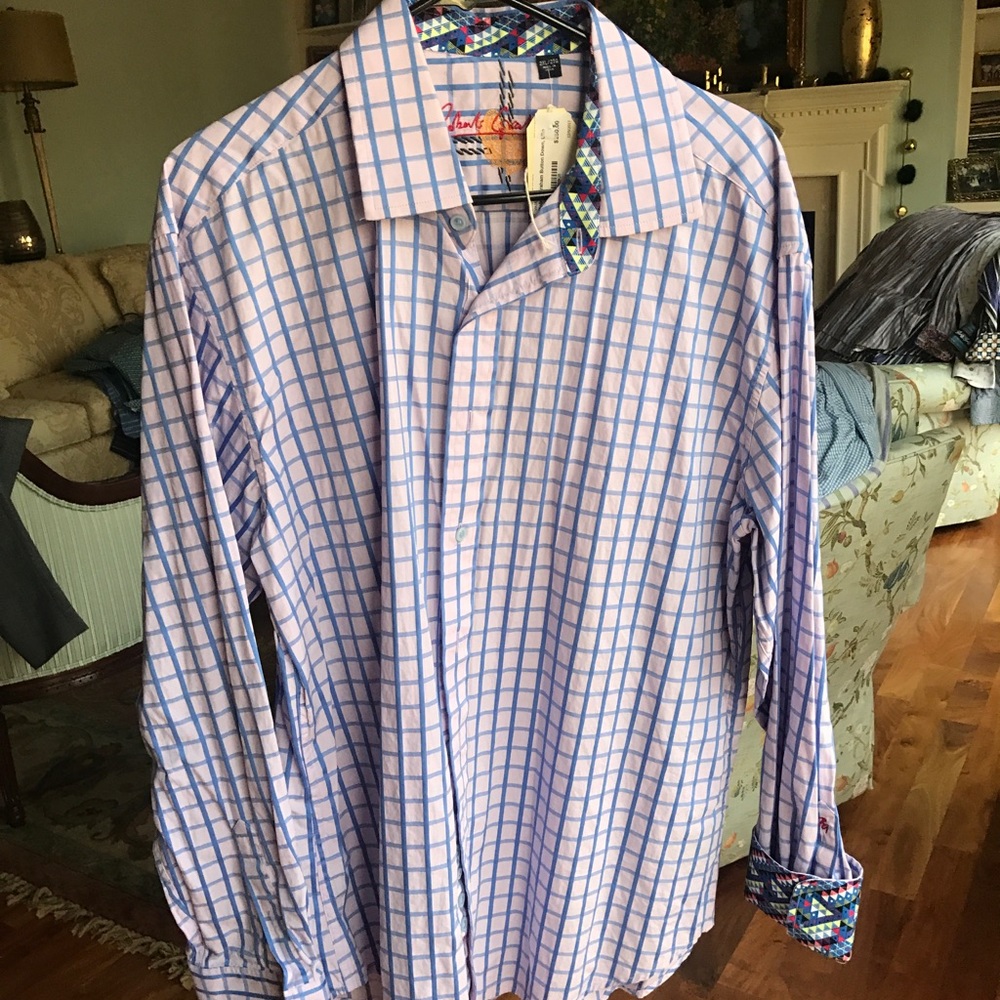 Light Pink & Blue Dress Shirt